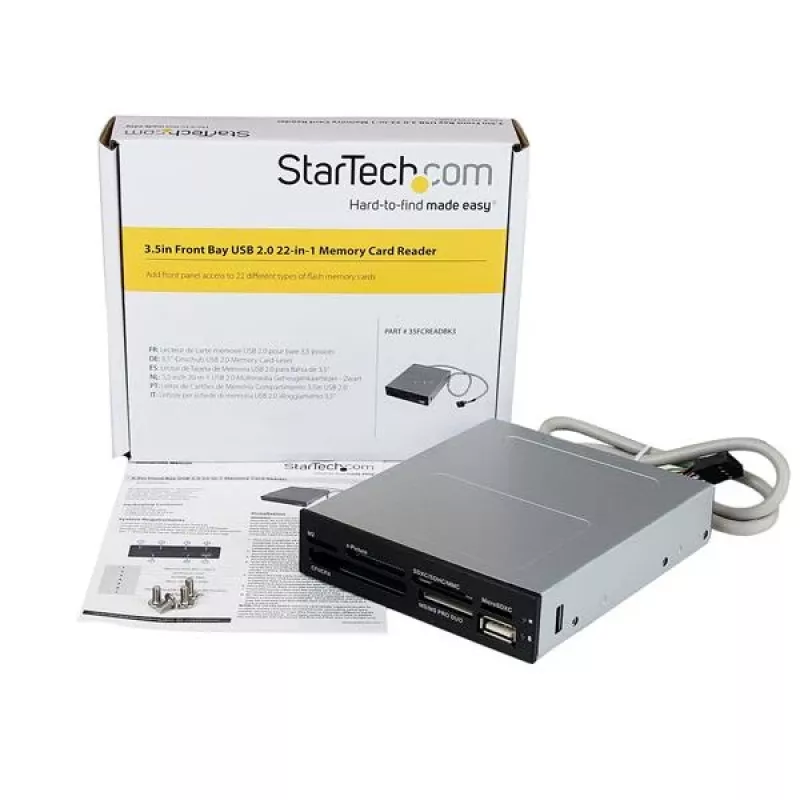 StarTech.com USB 2.0 vidinis kelių kortelių skaitytuvas / rašytuvas - SD microSD CF