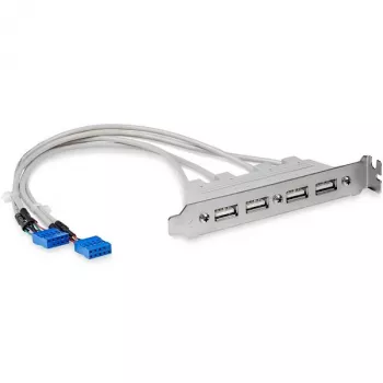 StarTech.com 4 prievadų USB A lizdo plokštės adapteris, 0,286 m