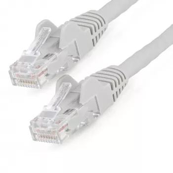 StarTech.com CAT6 Ethernet kabelis 50cm LSZH – 10 Gigabit 250MHz 100W PoE RJ45 10GbE UTP tinklo pataisas, apsauga nuo užkliuvimo, pilka