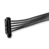StarTech.com 4x SATA maitinimo šakotuvas, SATA 15 kontaktų, 4 x SATA, 0.4 m, Kištukas, Lizdas, Juoda