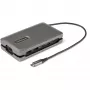 StarTech.com USB-C kelių prievadų adapteris - USB-C į 4K 60Hz HDMI 2.0 - 2 prievadų 10Gbps USB šakotuvas - 100W maitinimo perdavimas - GbE - SD/MicroSD - USB-C mini dokas - 25 cm kabelis