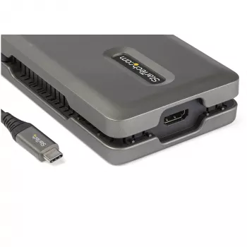 StarTech.com USB-C kelių prievadų adapteris - USB-C į 4K 60Hz HDMI 2.0 - 2 prievadų 10Gbps USB šakotuvas - 100W maitinimo perdavimas - GbE - SD/MicroSD - USB-C mini dokas - 25 cm kabelis
