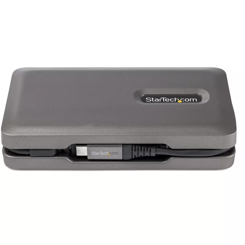 StarTech.com USB-C kelių prievadų adapteris - USB-C į 4K 60Hz HDMI 2.0 - 2 prievadų 10Gbps USB šakotuvas - 100W maitinimo perdavimas - GbE - SD/MicroSD - USB-C mini dokas - 25 cm kabelis