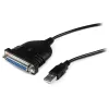 StarTech.com 6 pėdų USB į DB25 lygiagretų spausdintuvo adapterio laidas - M/M