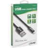 InLine Lightning USB kabelis, iPad, iPhone, iPod, juodas/alu, 1 m, MFi sertifikuotas