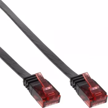 InLine Flat Ultraslim Patch Cable U/UTP Cat.6 Gigabit ready juodas 3m