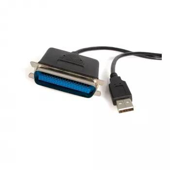 StarTech.com USB į lygiagretųjį spausdintuvo adapteris 6 ft - M/M, juodas, Centronics, USB A, 1,9 m, Vyriškas/Vyriškas, USB A, Centronics 36
