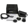 StarTech.com SDOCK2U33 Dviejų lizdų USB 3.0 į SATA kietųjų diskų dokavimo stotelė, išorinis 2,5/3,5 colio SATA I/II/III SSD/HDD dokas, karšto keitimo lizdai, viršutinis įdėjimas