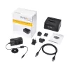 StarTech.com SDOCK2U33 Dviejų lizdų USB 3.0 į SATA kietųjų diskų dokavimo stotelė, išorinis 2,5/3,5 colio SATA I/II/III SSD/HDD dokas, karšto keitimo lizdai, viršutinis įdėjimas
