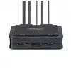 StarTech.com 2 prievadų USB-C laidas KVM jungiklis, 4K 60Hz DisplayPort išvestis, kompaktiškas KVM su integruotais 1,2 m USB-C / garso laidais, maitinamas iš USB, nuotolinis mygtukas / klavišų kombinacijos perjungimas