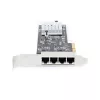 StarTech.com 4 prievadų 2,5 Gb/s NBASE-T PCIe tinklo plokštė, Intel I225-V, keturių prievadų kompiuterio tinklo plokštė, kelių gigabitų NIC, PCI Express serverio LAN plokštė, darbalaukio Ethernet sąsaja