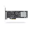 StarTech.com 4 prievadų 2,5 Gb/s NBASE-T PCIe tinklo plokštė, Intel I225-V, keturių prievadų kompiuterio tinklo plokštė, kelių gigabitų NIC, PCI Express serverio LAN plokštė, darbalaukio Ethernet sąsaja