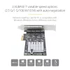 StarTech.com 4 prievadų 2,5 Gb/s NBASE-T PCIe tinklo plokštė, Intel I225-V, keturių prievadų kompiuterio tinklo plokštė, kelių gigabitų NIC, PCI Express serverio LAN plokštė, darbalaukio Ethernet sąsaja