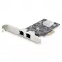 StarTech.com 2 prievadų 2,5 Gbps NBASE-T PCIe tinklo plokštė su Intel I225-V, dviejų prievadų kompiuterio tinklo plokštė, kelių gigabitų NIC, PCI Express serverio LAN plokštė, darbalaukio Ethernet sąsaja