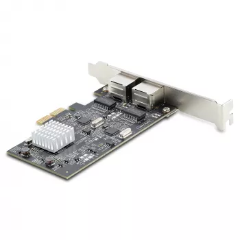 StarTech.com 2 prievadų 2,5 Gbps NBASE-T PCIe tinklo plokštė su Intel I225-V, dviejų prievadų kompiuterio tinklo plokštė, kelių gigabitų NIC, PCI Express serverio LAN plokštė, darbalaukio Ethernet sąsaja