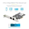 StarTech.com 2 prievadų 2,5 Gbps NBASE-T PCIe tinklo plokštė su Intel I225-V, dviejų prievadų kompiuterio tinklo plokštė, kelių gigabitų NIC, PCI Express serverio LAN plokštė, darbalaukio Ethernet sąsaja