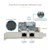 StarTech.com 2 prievadų 2,5 Gbps NBASE-T PCIe tinklo plokštė su Intel I225-V, dviejų prievadų kompiuterio tinklo plokštė, kelių gigabitų NIC, PCI Express serverio LAN plokštė, darbalaukio Ethernet sąsaja
