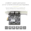StarTech.com 2 prievadų 2,5 Gbps NBASE-T PCIe tinklo plokštė su Intel I225-V, dviejų prievadų kompiuterio tinklo plokštė, kelių gigabitų NIC, PCI Express serverio LAN plokštė, darbalaukio Ethernet sąsaja