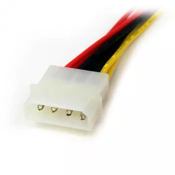 StarTech.com 12 colių LP4 į 2x SATA maitinimo Y adapteris, Molex (4 kontaktų), 2 x SATA 15 kontaktų, 0,304 m, Vyriškas, Tiesus