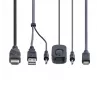 StarTech.com 2 prievadų hibridinis USB-C HDMI KVM jungiklis, 4K 60Hz, kompaktiškas KVM su integruotais 1,8 m USB-A/HDMI/garso ir 1,2 m USB-C laidais, maitinamas iš USB, nuotolinis mygtukas / klavišų kombinacijos perjungimas