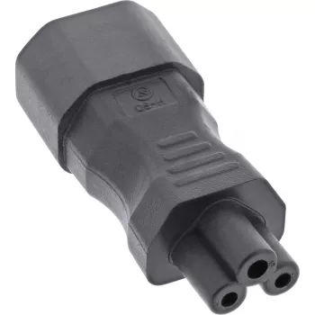 InLine 16723B maitinimo adapteris IEC 60320 C14 / C5, 3 kontaktų, juodas