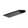 StarTech.com CABSHELF1U 1U lentyna serverių spintai, fiksuota gembinė lentynėlė 19 col. spintai, gylis 17,7 cm (7 col.), apkrova iki 15 kg (33 sv.), su narvelinėmis veržlėmis ir varžtais, juoda