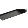 StarTech.com CABSHELF1U 1U lentyna serverių spintai, fiksuota gembinė lentynėlė 19 col. spintai, gylis 17,7 cm (7 col.), apkrova iki 15 kg (33 sv.), su narvelinėmis veržlėmis ir varžtais, juoda