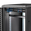 StarTech.com CABSHELF1U 1U lentyna serverių spintai, fiksuota gembinė lentynėlė 19 col. spintai, gylis 17,7 cm (7 col.), apkrova iki 15 kg (33 sv.), su narvelinėmis veržlėmis ir varžtais, juoda