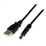 StarTech.com USB į 5.5 mm maitinimo laidas - N tipo statinė - 1 m