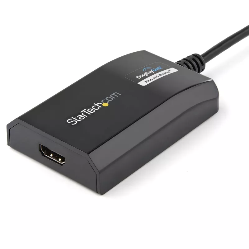 StarTech.com USB 3.0 į HDMI adapteris - DisplayLink sertifikuotas - 1080p (1920x1200) - USB Type-A į HDMI vaizdo adapteris monitoriui - išorinė vaizdo plokštė - Windows/Mac