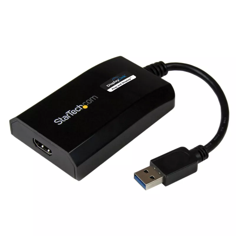 StarTech.com USB 3.0 į HDMI adapteris - DisplayLink sertifikuotas - 1080p (1920x1200) - USB Type-A į HDMI vaizdo adapteris monitoriui - išorinė vaizdo plokštė - Windows/Mac