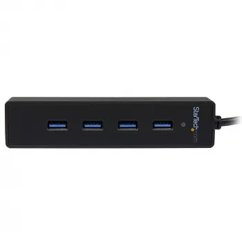 StarTech.com 4 prievadų nešiojamas SuperSpeed USB 3.0 šakotuvas su įmontuotu kabeliu