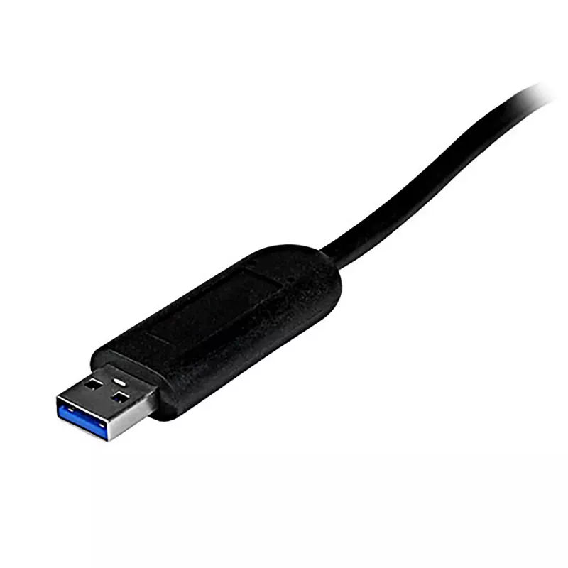 StarTech.com 4 prievadų nešiojamas SuperSpeed USB 3.0 šakotuvas su įmontuotu kabeliu