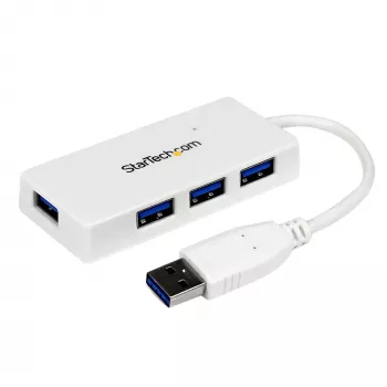 ST4300MINU3W StarTech.com nešiojamas 4 prievadų USB 3.0 mini centras, baltas