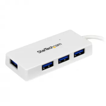 ST4300MINU3W StarTech.com nešiojamas 4 prievadų USB 3.0 mini centras, baltas