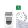 Popieriaus smulkintuvas LEITZ IQ Autofeed Small Office 100, skersinis pjovimas P-4, 8 lapų, 22 cm padavimas, 34 L krepšelis, pilkas