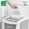 Popieriaus smulkintuvas LEITZ IQ Autofeed Small Office 100, skersinis pjovimas P-4, 8 lapų, 22 cm padavimas, 34 L krepšelis, pilkas