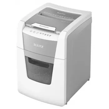 Popieriaus smulkintuvas LEITZ IQ Autofeed Small Office 100, skersinis pjovimas P-4, 8 lapų, 22 cm padavimas, 34 L krepšelis, pilkas