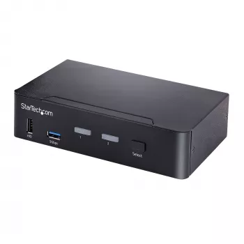 StarTech.com SV231DPUCA 2 prievadų USB-C DisplayPort KVM jungiklis, juodas