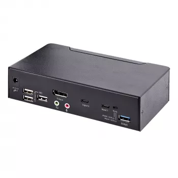 StarTech.com SV231DPUCA 2 prievadų USB-C DisplayPort KVM jungiklis, juodas