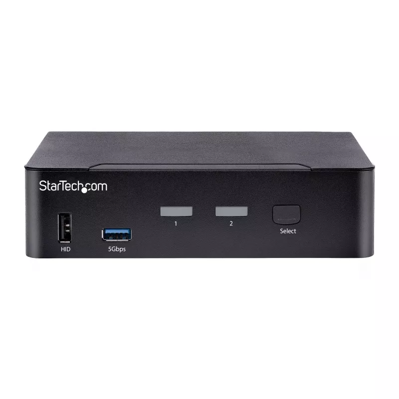 StarTech.com SV231DPUCA 2 prievadų USB-C DisplayPort KVM jungiklis, juodas