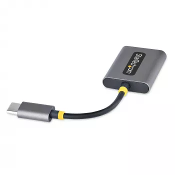 StarTech.com USB-C ausinių skirstytuvas, USB Type C dviejų ausinių adapteris su mikrofono įvestimi, USB C į 3,5 mm garso adapterį/ausinių lizdą, USB C į garso lizdą/Aux išvestį, 24 bitų DAC