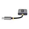 StarTech.com USB-C ausinių skirstytuvas, USB Type C dviejų ausinių adapteris su mikrofono įvestimi, USB C į 3,5 mm garso adapterį/ausinių lizdą, USB C į garso lizdą/Aux išvestį, 24 bitų DAC
