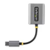 StarTech.com USB-C ausinių skirstytuvas, USB Type C dviejų ausinių adapteris su mikrofono įvestimi, USB C į 3,5 mm garso adapterį/ausinių lizdą, USB C į garso lizdą/Aux išvestį, 24 bitų DAC