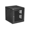 StarTech.com 4 stulpų 12U sieninis tinklo spintos korpusas su 1U lentyna, 19 colių vyriais tvirtinamas serverio stovas duomenų / AV / elektronikos / kompiuterių įrangai, lankstus ventiliuojamas stovo gaubtas