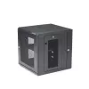 StarTech.com 4 stulpų 12U sieninis tinklo spintos korpusas su 1U lentyna, 19 colių vyriais tvirtinamas serverio stovas duomenų / AV / elektronikos / kompiuterių įrangai, lankstus ventiliuojamas stovo gaubtas