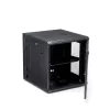 StarTech.com 4 stulpų 12U sieninis tinklo spintos korpusas su 1U lentyna, 19 colių vyriais tvirtinamas serverio stovas duomenų / AV / elektronikos / kompiuterių įrangai, lankstus ventiliuojamas stovo gaubtas