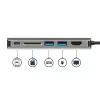 StarTech.com USB-C kelių prievadų adapteris, nešiojamas USB-C dokas su 4K HDMI, 2 prievadų USB 3.0 šakotuvu, SD/SDHC kortelių skaitytuvu, Gigabit Ethernet, 60W PD perdavimu – USB Type-C / Thunderbolt 3