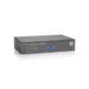 LevelOne 10 prievadų Fast Ethernet PoE jungiklis, 1 x Gigabit RJ45, 1 x Gigabit SFP, 8 PoE išėjimai, 90W