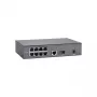 LevelOne 10 prievadų Fast Ethernet PoE jungiklis, 1 x Gigabit RJ45, 1 x Gigabit SFP, 8 PoE išėjimai, 90W